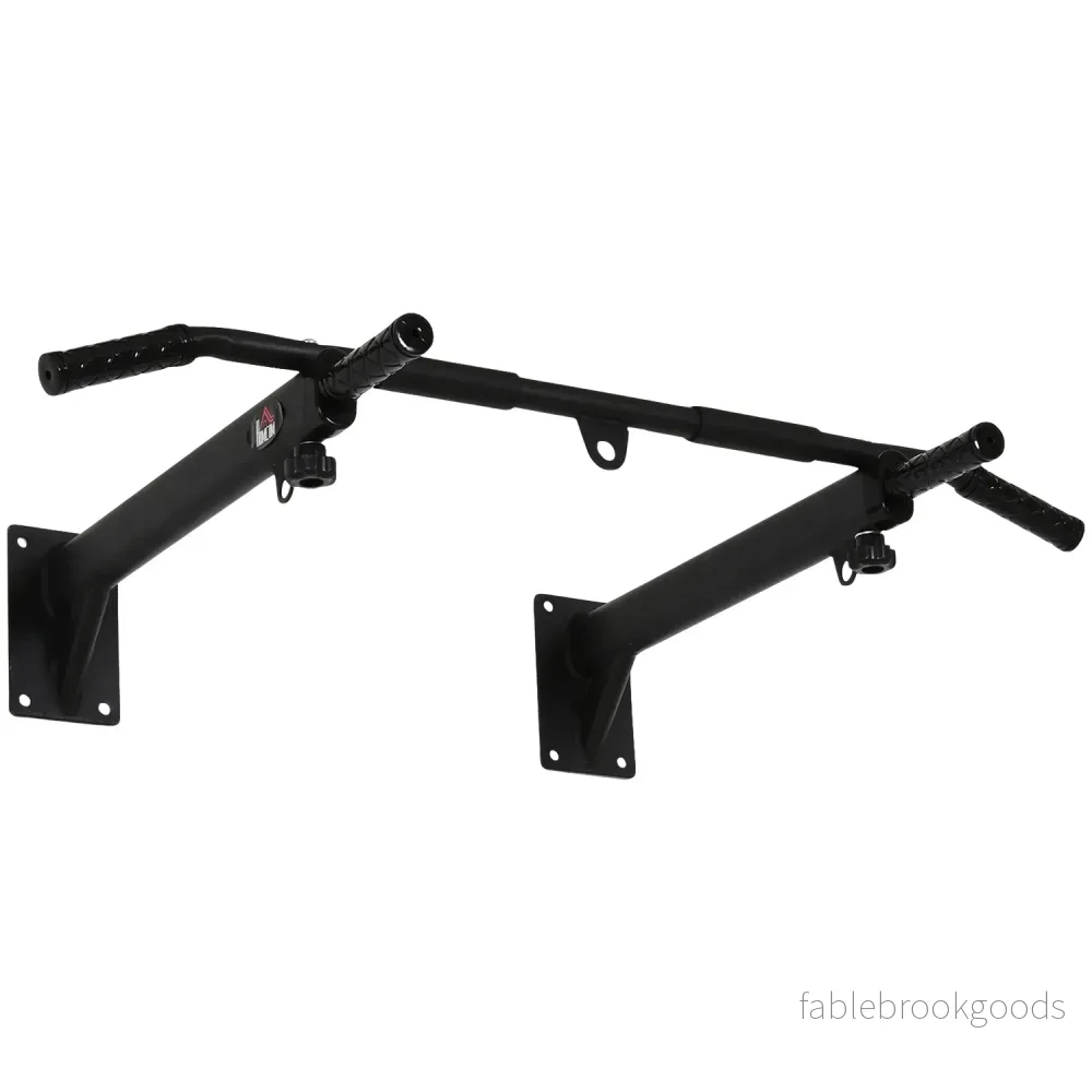 Väggmonterad Pull-Up Bar med öglor för boxningssäck, stål