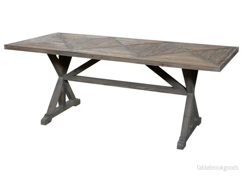 Matbord i återvunnet trä – rustik vintage 200 cm - Bild 3