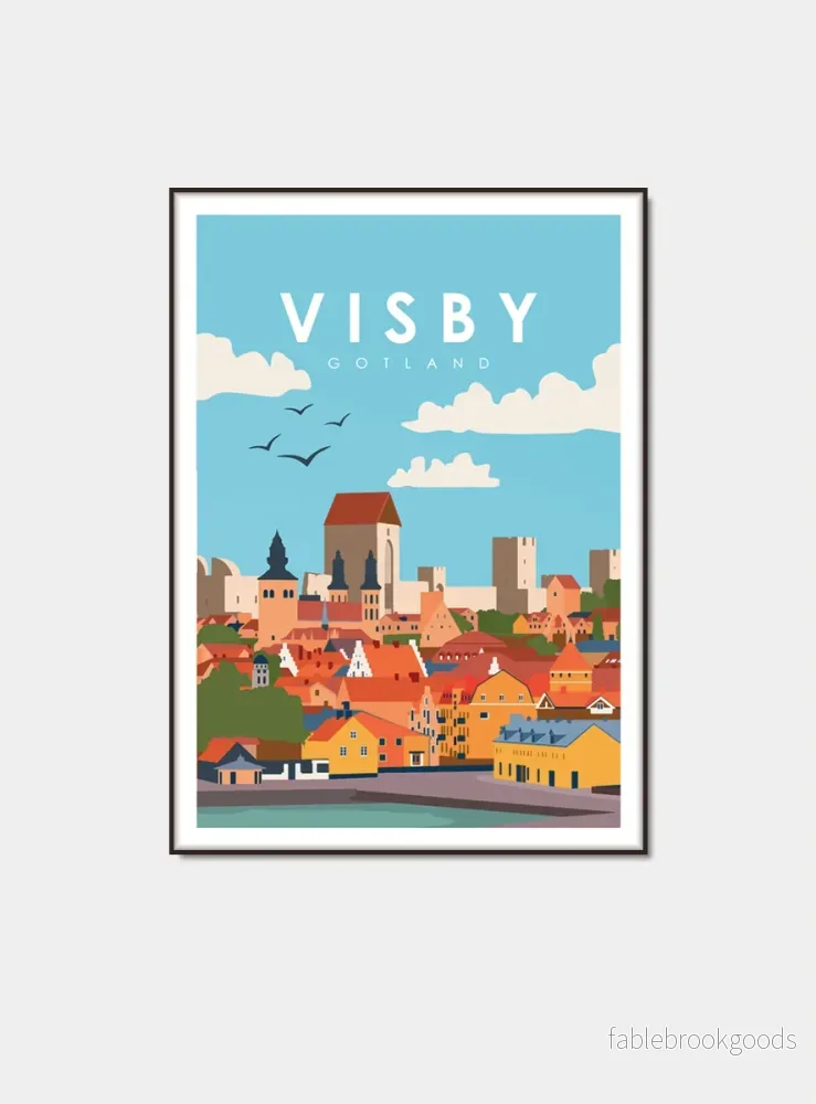 Visby Hamn – Gotland poster Visby Hamn – Gotland poster