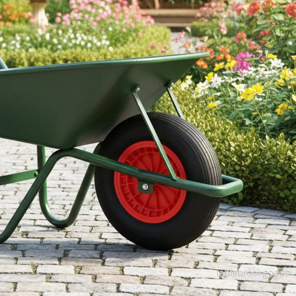 Kärrrad – upp till Helgummiskiva bärkraft – 4.80/4.00 8 Ø 400 mm 250 kg – Svart - Bild 3