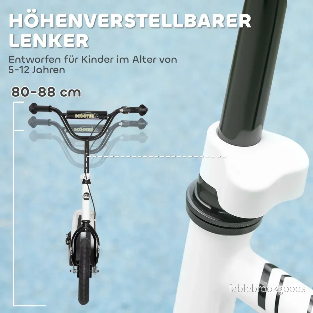 Barnsparkcykel, justerbart styre, stora hjul, åldrar 5-12 - Bild 3