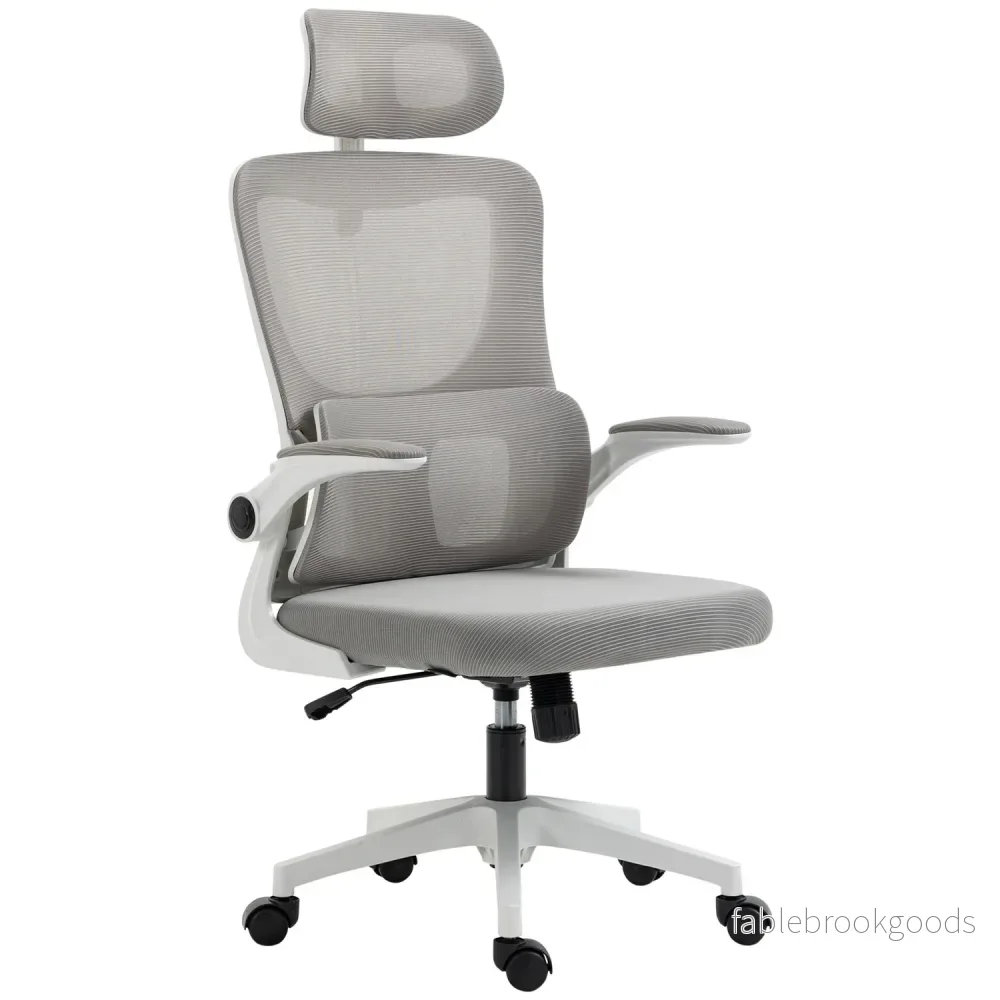 Ergonomisk kontorsstol, justerbar höjd, svankstöd