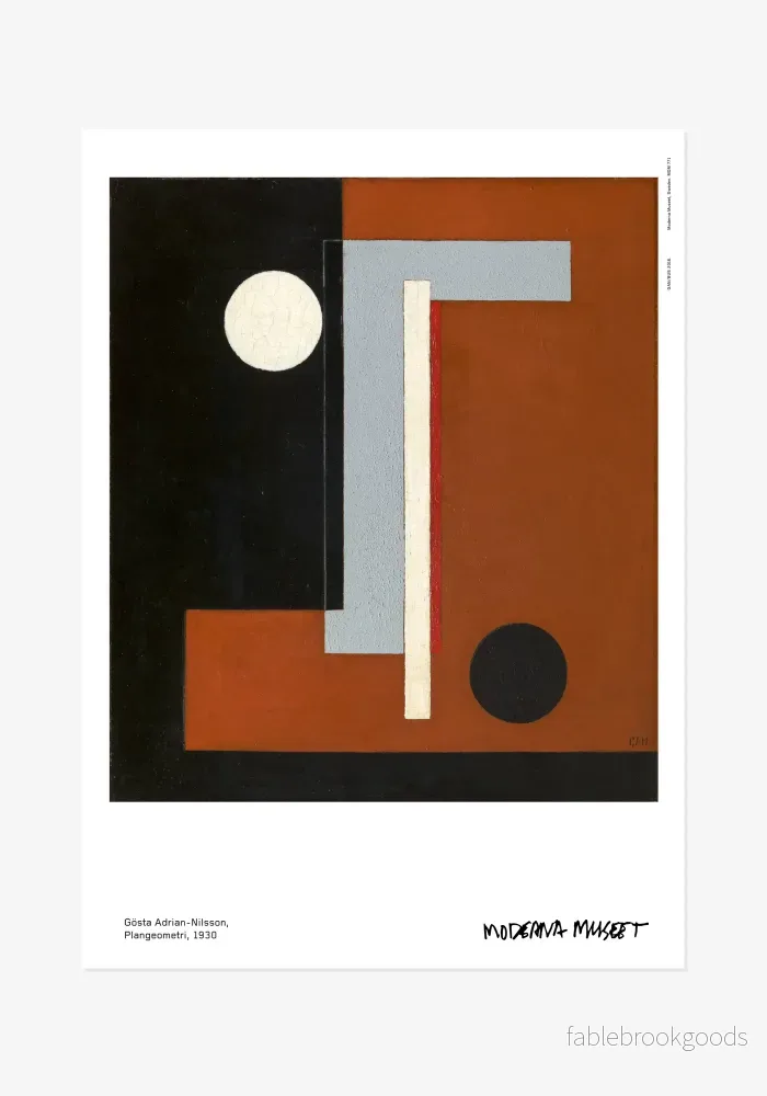 Poster, Gösta Adrian Nilsson, Plangeometri Poster, Gösta Adrian Nilsson, Plangeometri