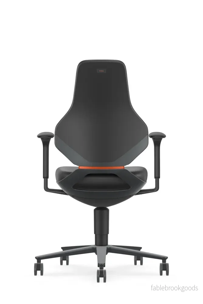 Texon med hjul - 4D armstöd, svart konstläder - Bild 3