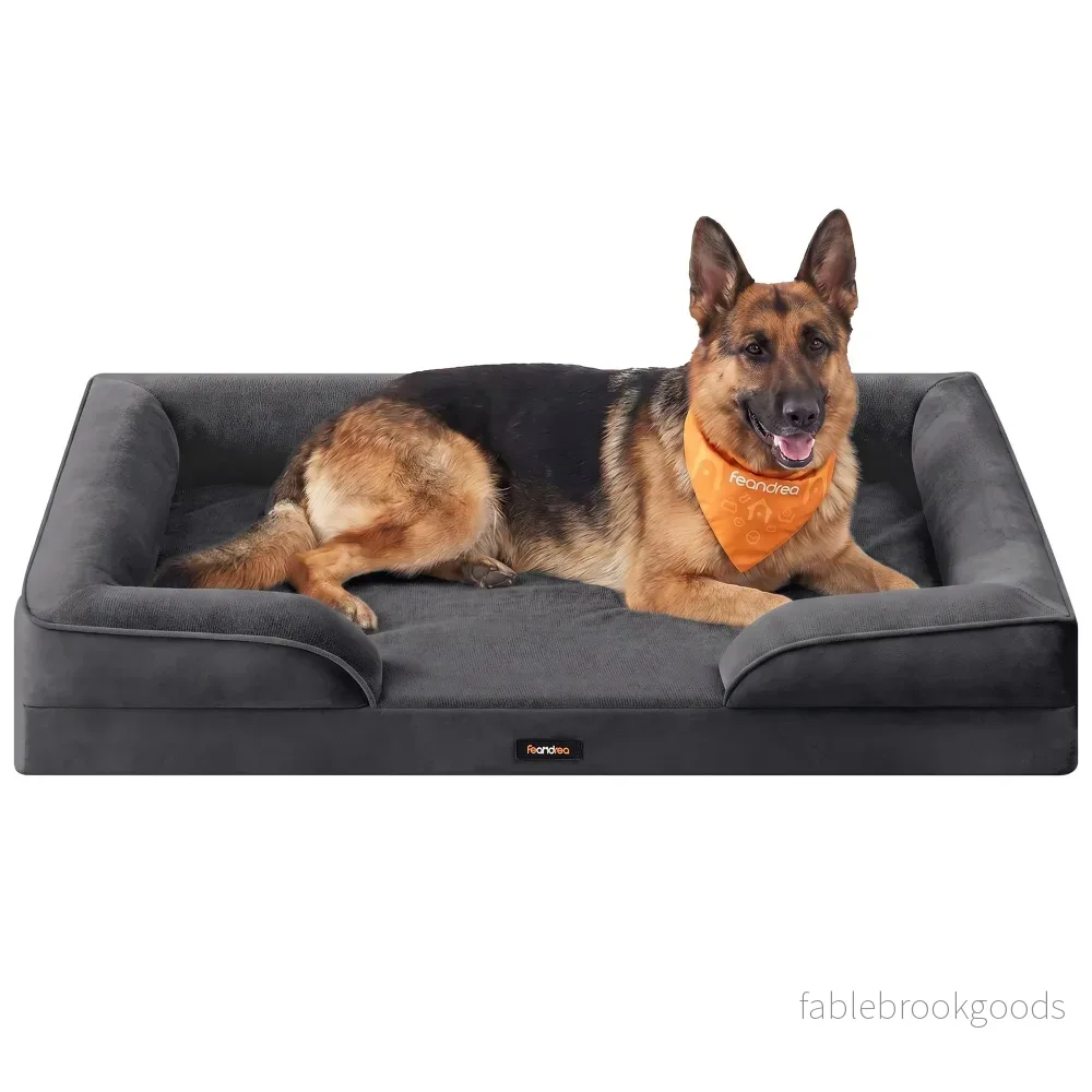 Hondenmand – Orthopedisch en Wasbaar – Met Verhoogde Randen – Donkergrijs – 122 x 85 x 17 cm Hondenmand – Orthopedisch en Wasbaar – Met Verhoogde Randen – Donkergrijs – 122 x 85 x 17 cm