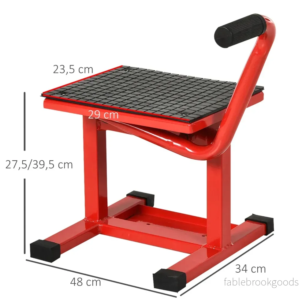 Motorcykellyftställ, stål, justerbart 39-46 cm, 150 kg Kapacitet - Bild 3