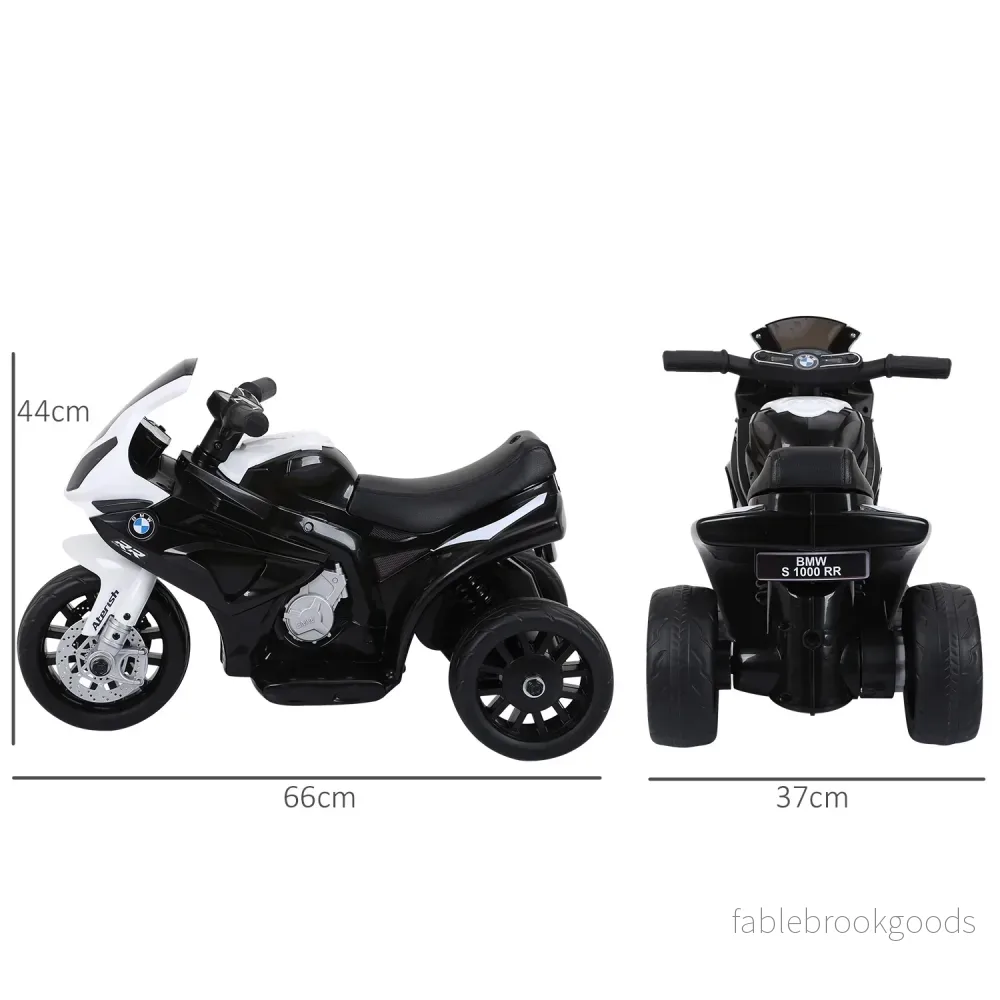 Elektrisk barnmotorcykel – svart, batteridriven, stål - Bild 3