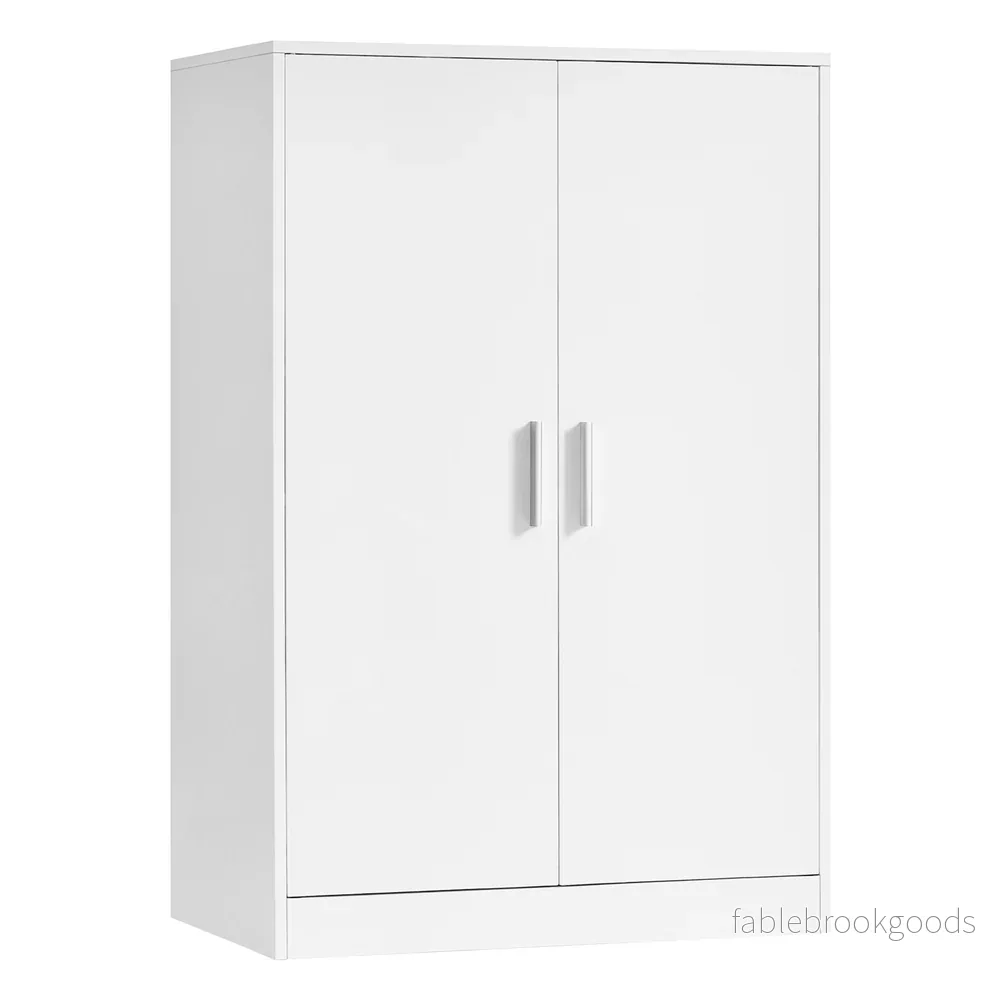 Schoenenkast – 5 Etages – 2 Deuren – Verstelbare Planken – Wolkenwit Schoenenkast – 5 Etages – 2 Deuren – Verstelbare Planken – Wolkenwit