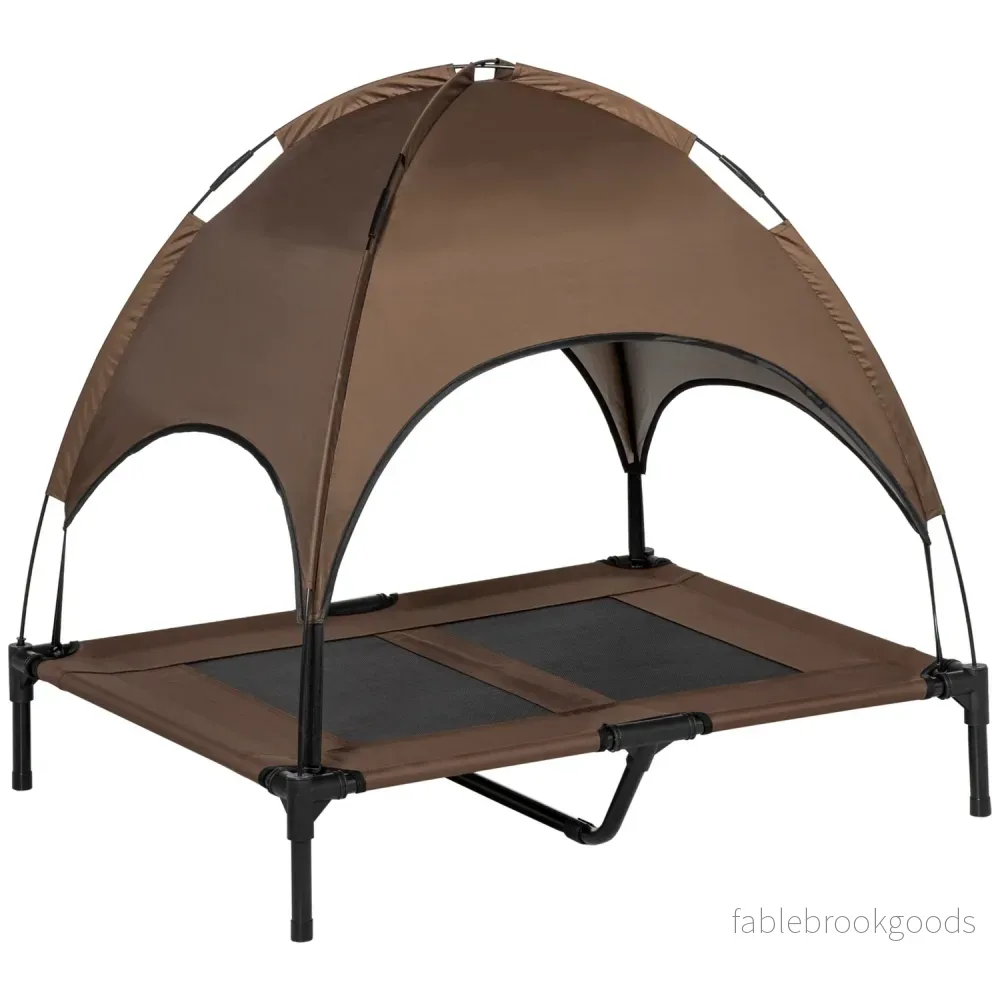 Utomhus förhöjd hundsäng, ventilerande kapell, 92x76x90 Cm Utomhus förhöjd hundsäng, ventilerande kapell, 92x76x90 Cm
