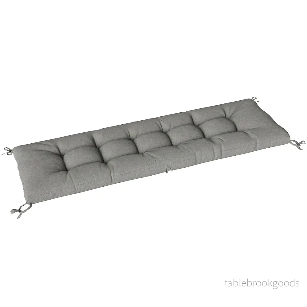 Kudde för utomhuslounge, avtagbar, 198x65x13 cm, ljusgrå