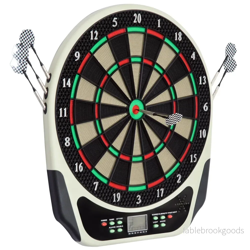 Elektronisk darttavla med LCD-skärm – 18 spel, 6 dart