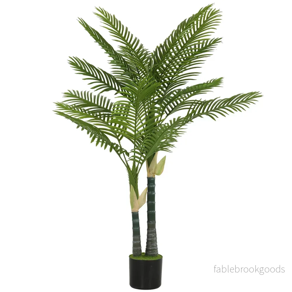Konstgjord palmträd 150 cm, 16 blad, krukväxt