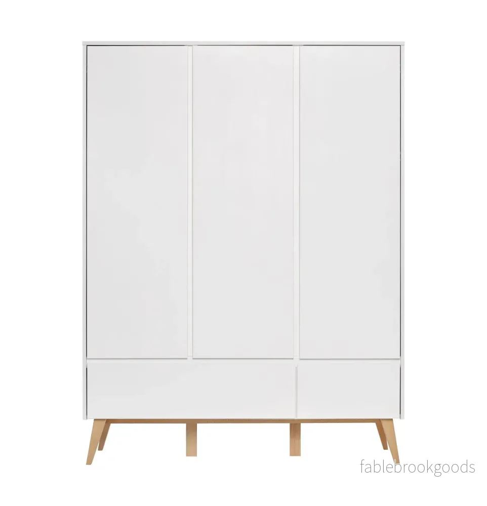 Sara 3-door wardrobe + 2 drawer wardrobe White color Sara 3-door wardrobe + 2 drawer wardrobe White color