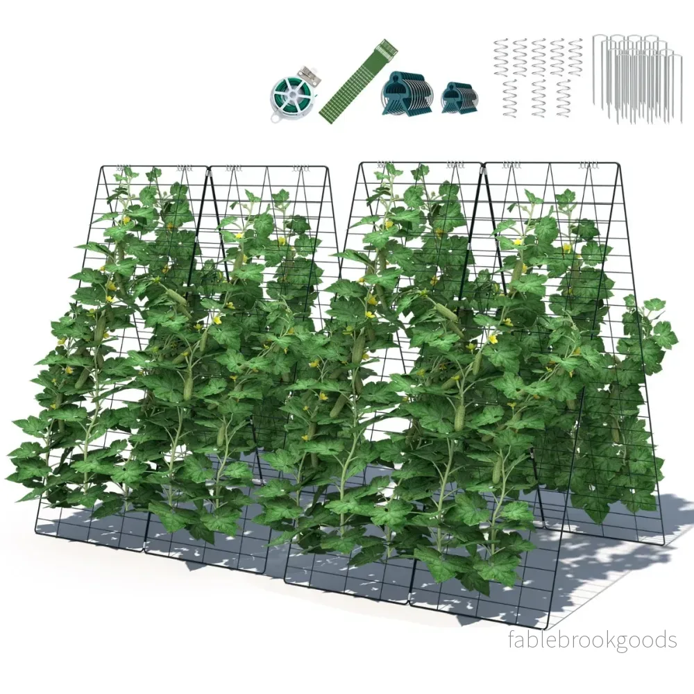 delad – trädgårdsspaljéstöd för klätterväxter – 2 122 x 86 cm – Grön - Bild 3