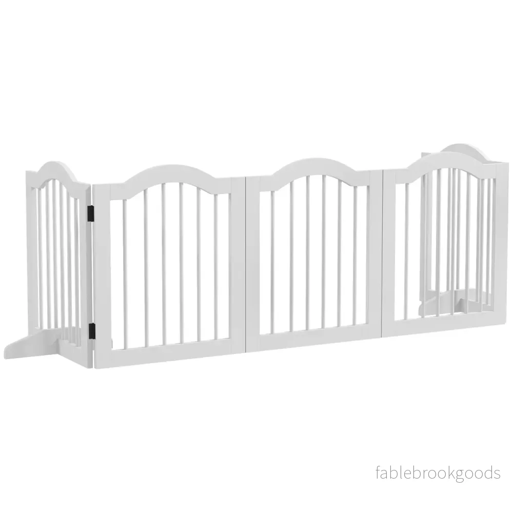 Vikbar hundgrind, 5-delad, 254,5×61 cm, fristående Vikbar hundgrind, 5-delad, 254,5×61 cm, fristående