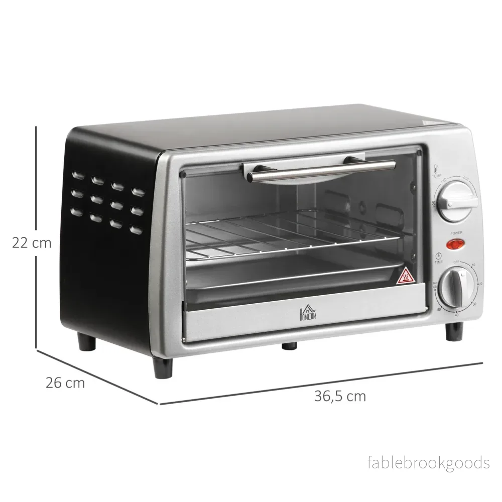 Elektrisk ugn 10L med justerbar temperatur, timer & grill - Bild 3
