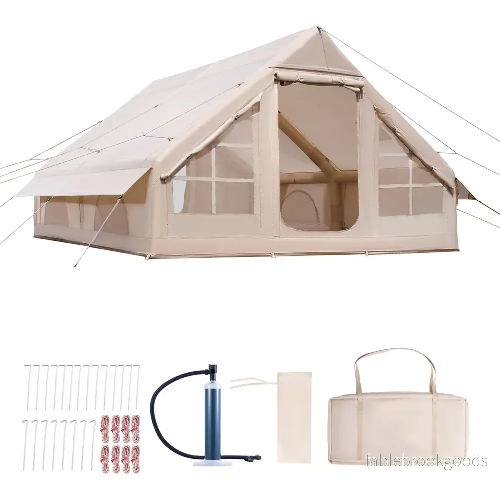 Uppblåsbart glampingtält för 4-6 Personer Uppblåsbart glampingtält för 4-6 Personer