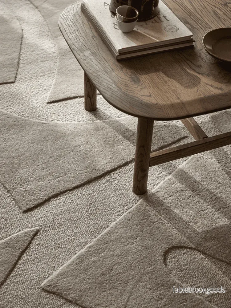 Måttanpassad Matta Vivid Rund Beige - Bild 2
