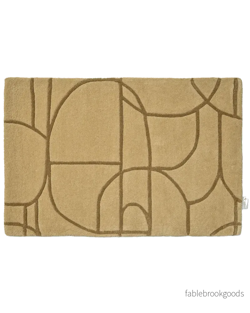 Dörrmatta Modern Abstract Mustard Dörrmatta Modern Abstract Mustard