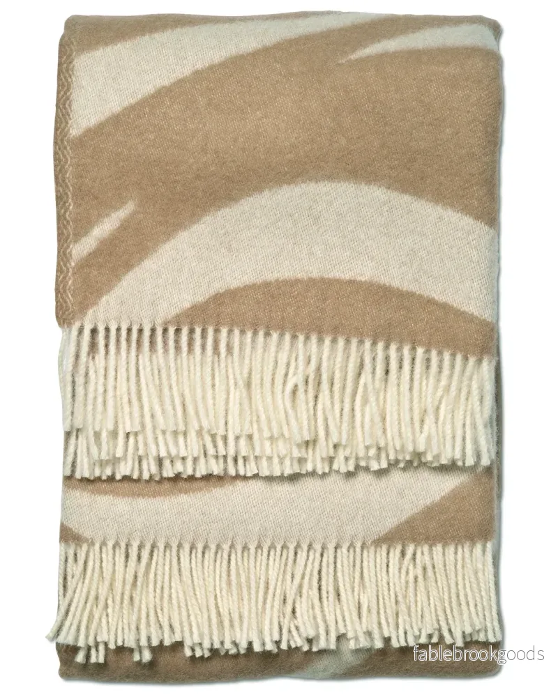 Pläd Flow Beige
