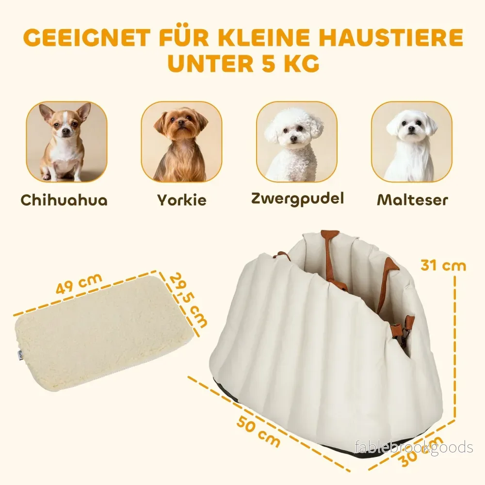 Hundbilsstol och bärsele, Oxfordtyg, För husdjur <5kg - Bild 3