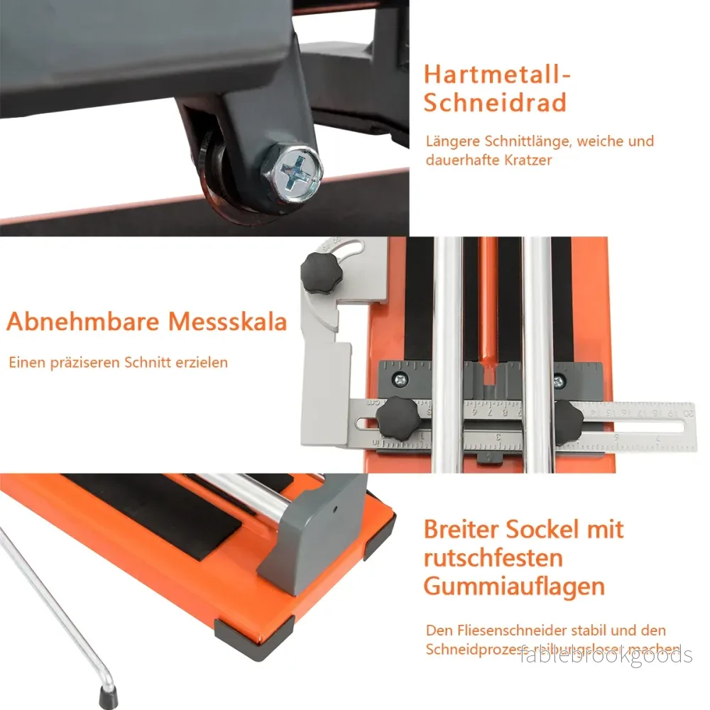 Professionell – Kakelskärare Diagonal Porslinsskärare – 40,5 cm 61 cm – Orange - Bild 2