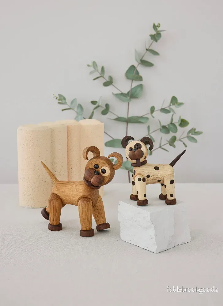 Happy – Trähund Dekoration 13,5 cm FSC® - Bild 3