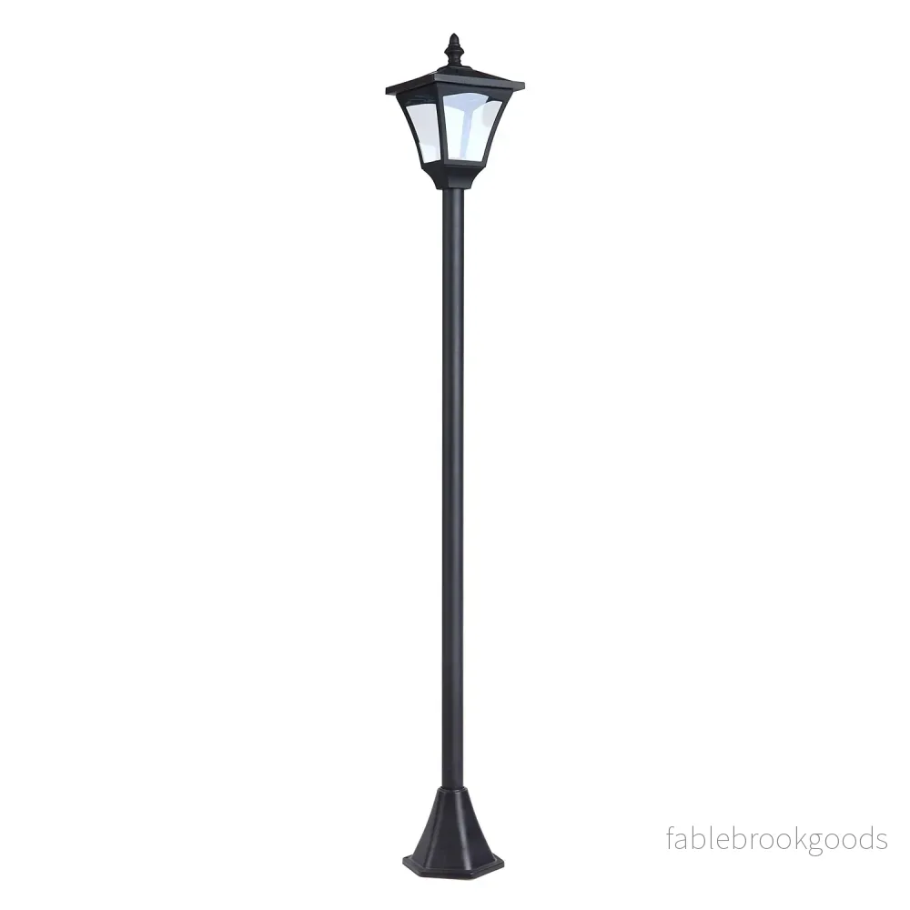 Solar Path Light med 10-lumen LED, svart, 120cm