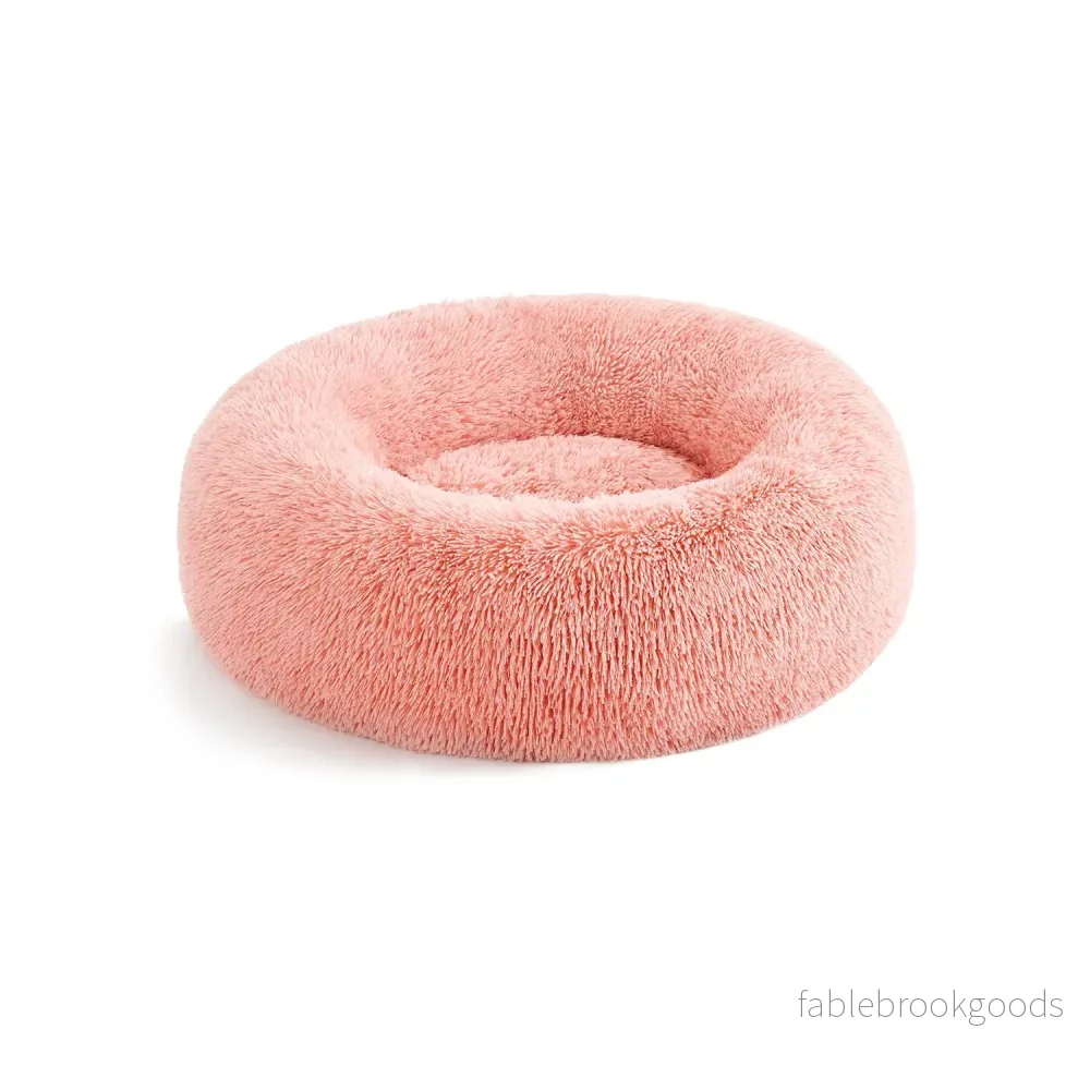 Hundsäng – fluffig och bekväm – rosa Hundsäng – fluffig och bekväm – rosa