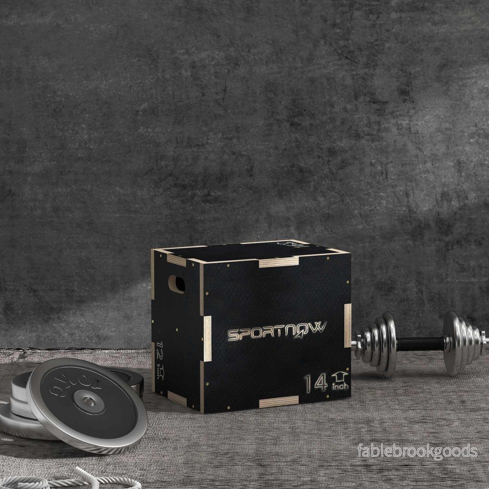 Plyobox, 3 höjder, 40,5x35,5x30,5 cm, svart, 120 kg kapacitet - Bild 2