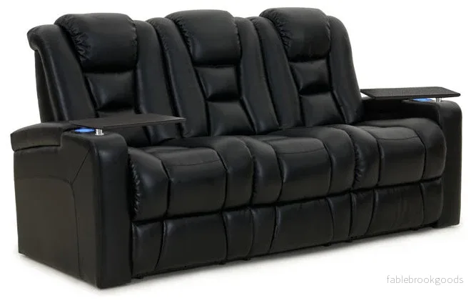 Biosoffa Mega XL950 Sofa Rak Svart Biosoffa Mega XL950 Sofa Rak Svart