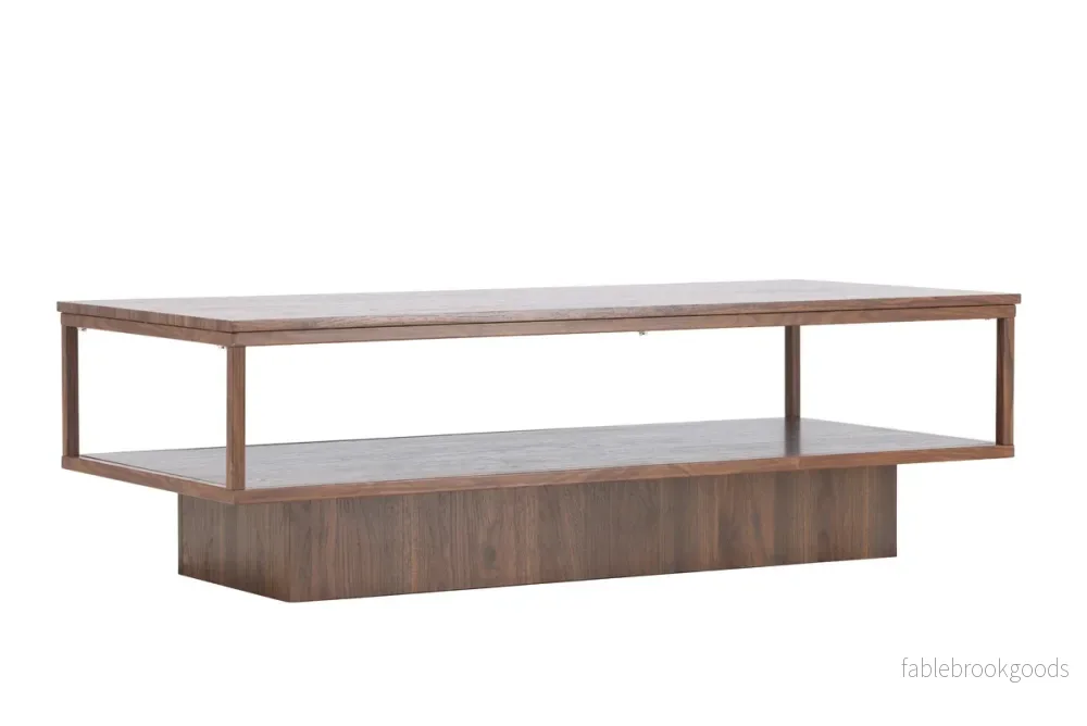 Maglehem Soffbord 130 × 60 Valnöt – Modernt Skandinaviskt Soffbord | Venture Home - Bild 3