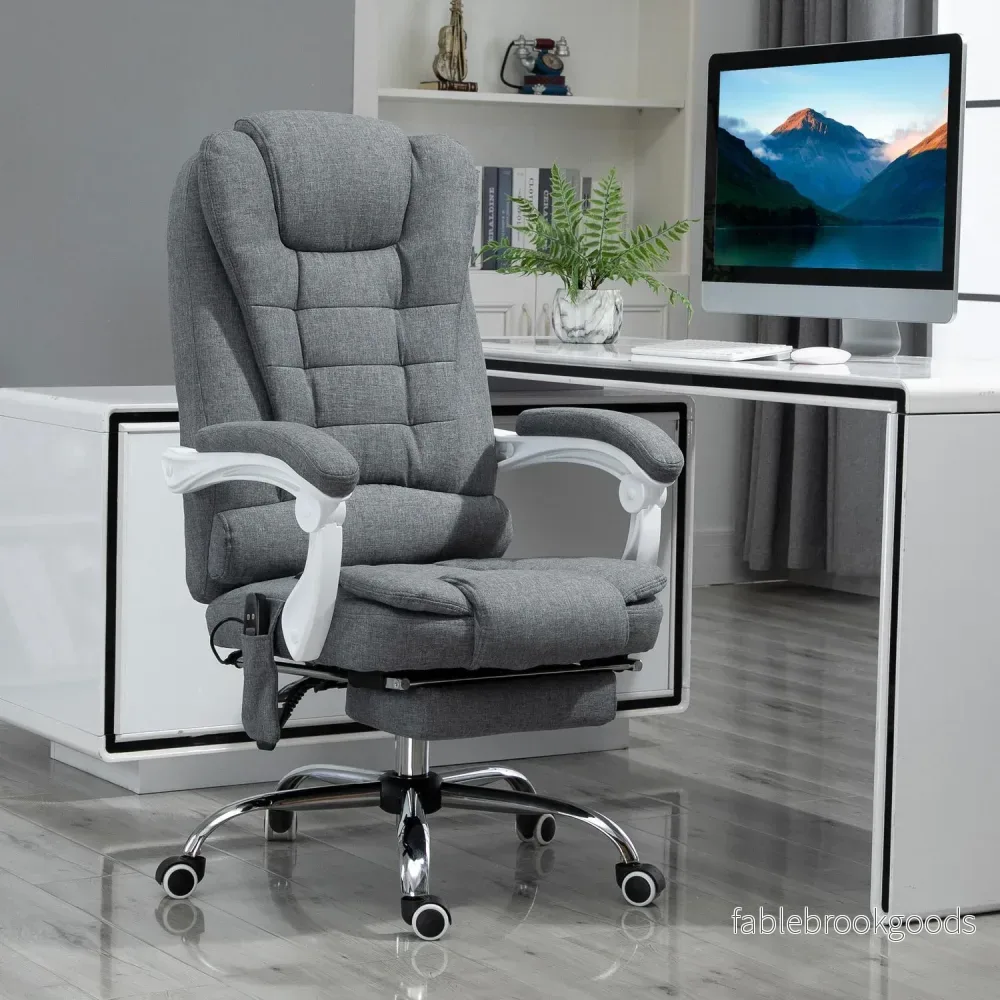 Ergonomisk kontorsstol med värme, massage och fotstöd - Bild 2