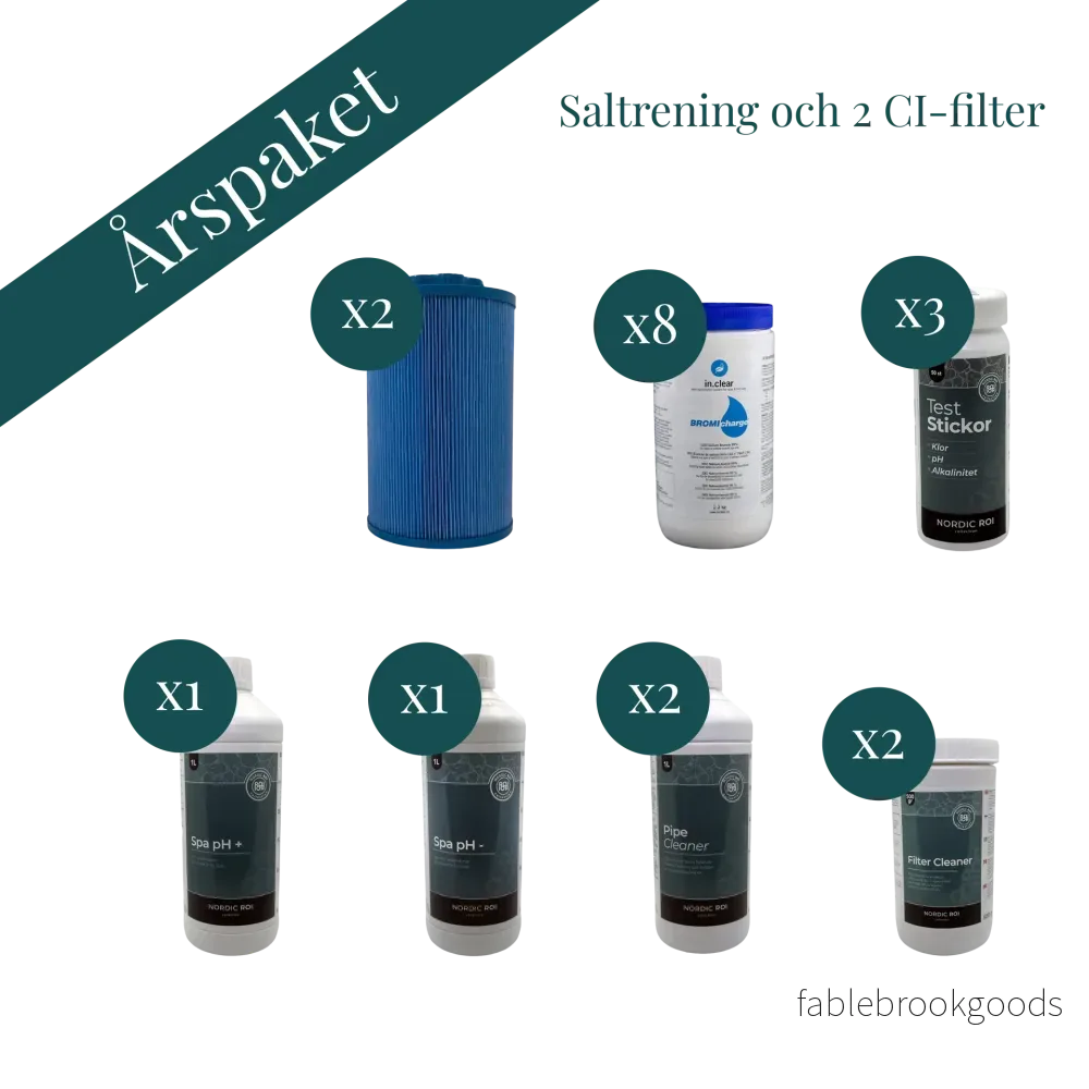 Årspaket till swimspa med saltrening och 2 CI-filter - Bild 2