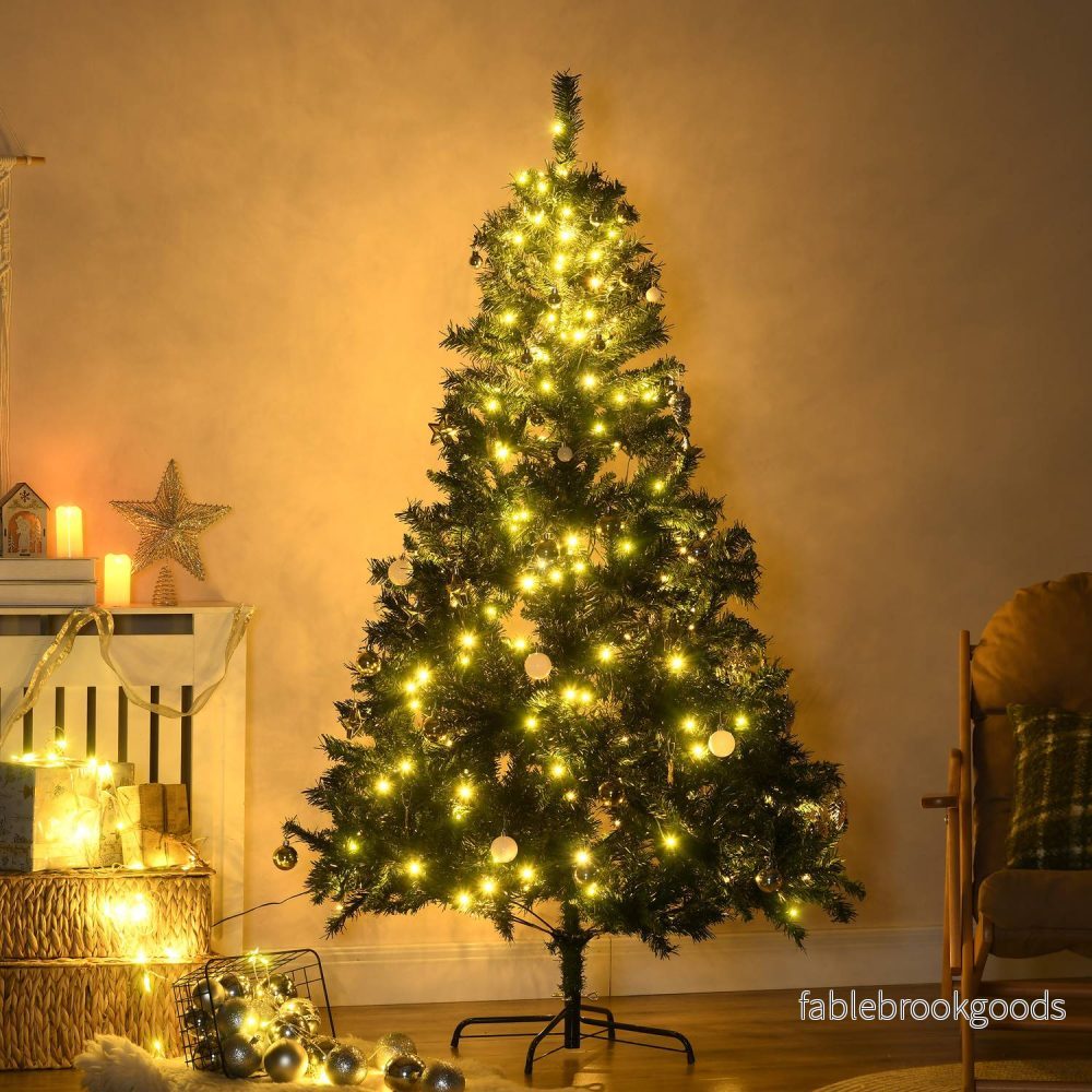 Julgran med 200 LED-ljus, 745 spetsar, 180cm - Bild 2
