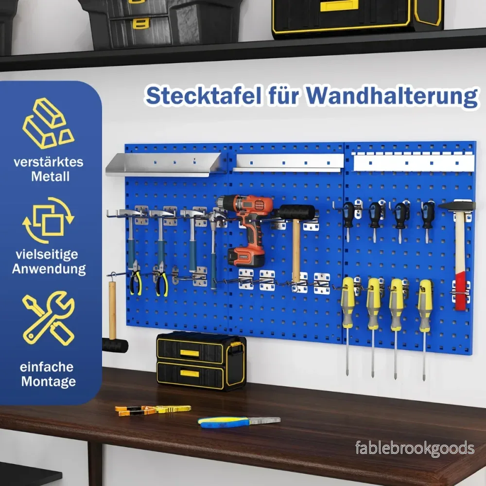 Tool – Wall Pegboard med och delade hängande tillbehör – 3 28 – Blå - Bild 2