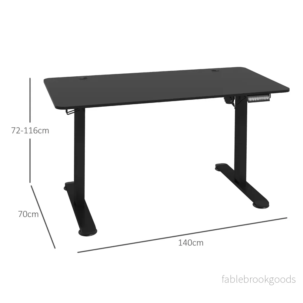 Elektriskt stå-upp skrivbord, anti-kollision, justerbar höjd - Bild 3