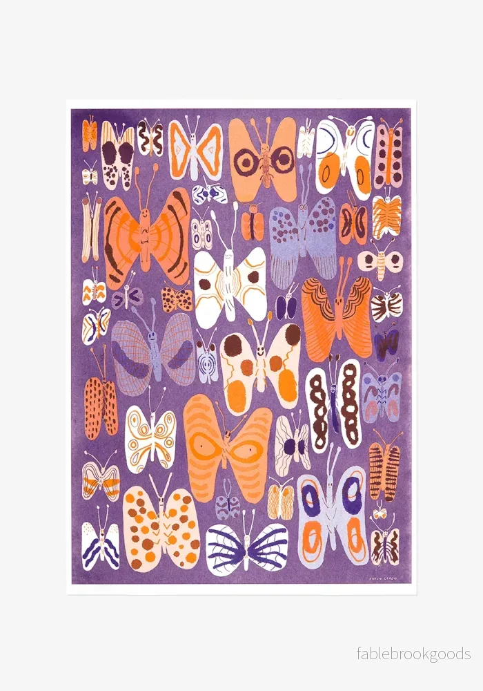 Poster, Karin Cyrén, Fjärilar