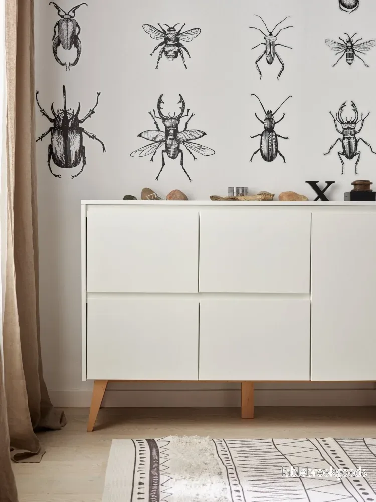 Sara 4-chest of drawer + 1 door White color - Bild 3