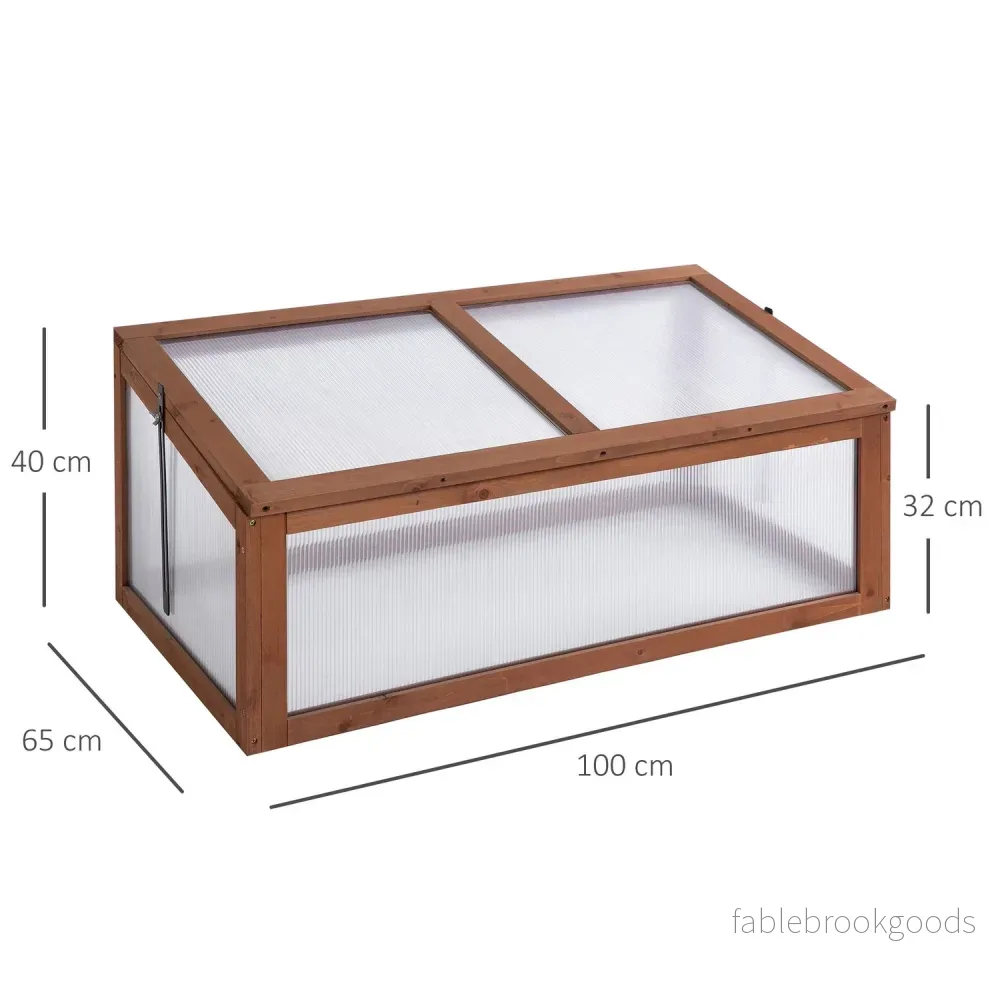 Mini Trä Kallstomme – UV-skyddat trädgårdsväxthus - Bild 3