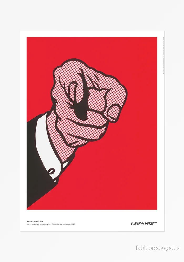 Poster, Roy Lichtenstein, Works by Artists in the New York Collection for Stockholm Poster, Roy Lichtenstein, Works by Artists in the New York Collection for Stockholm