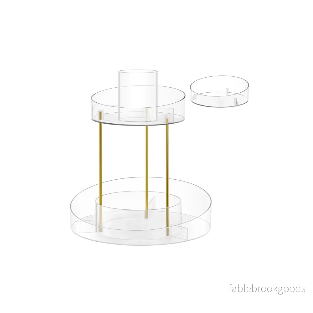 Roterbar sminkorganisator – Extra bricka – Transparent Roterbar sminkorganisator – Extra bricka – Transparent
