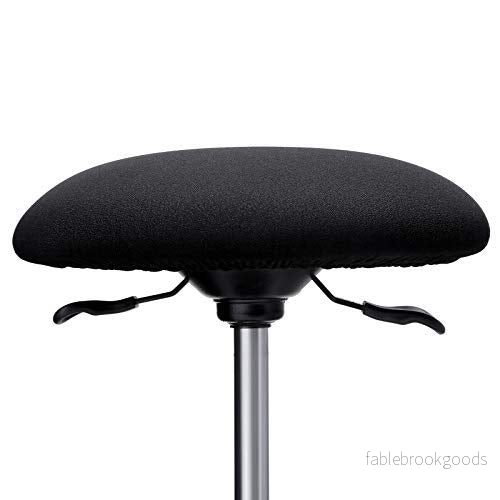 Arbetspall – Ergonomisk och vridbar – Svart - Bild 2