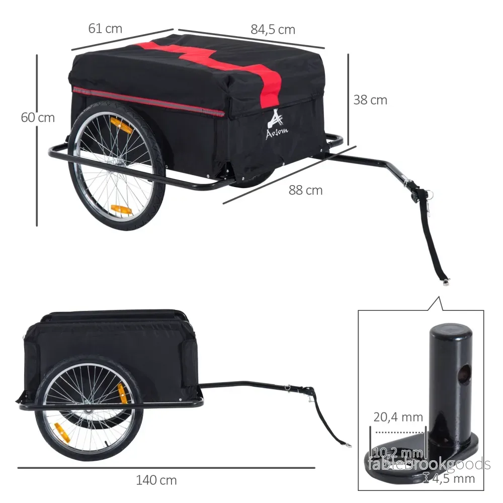 Cykellastvagn, Transport & Förvaring, Svart - Bild 3
