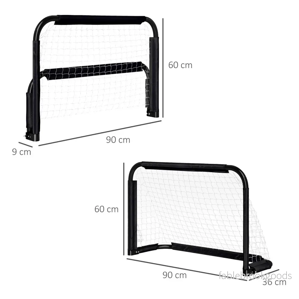 Fotbollsmålset om 2 – Vikbar metallram, 90x36x60 cm - Bild 3