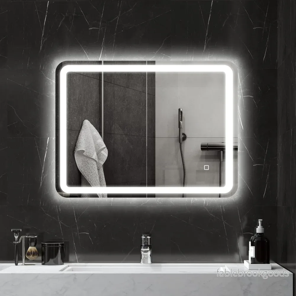 Badrumsspegel, LED, Anti-Imma, Touch Control, 60x80 cm - Bild 2