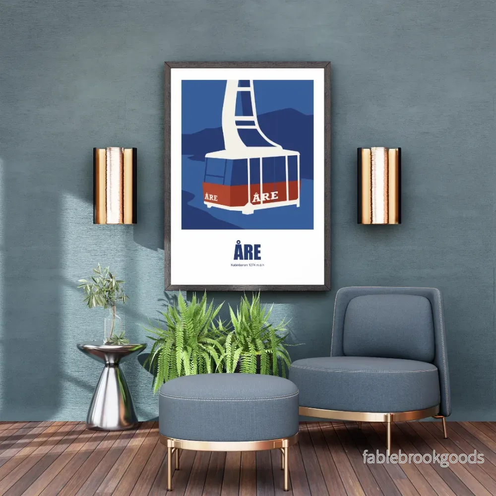 Kabinbanan grafisk - Åre poster - Bild 3