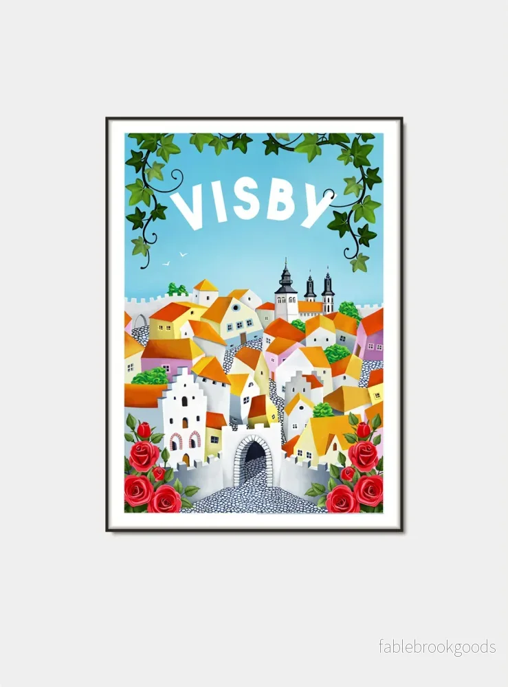 Visby Innerstad – Gotland poster Visby Innerstad – Gotland poster