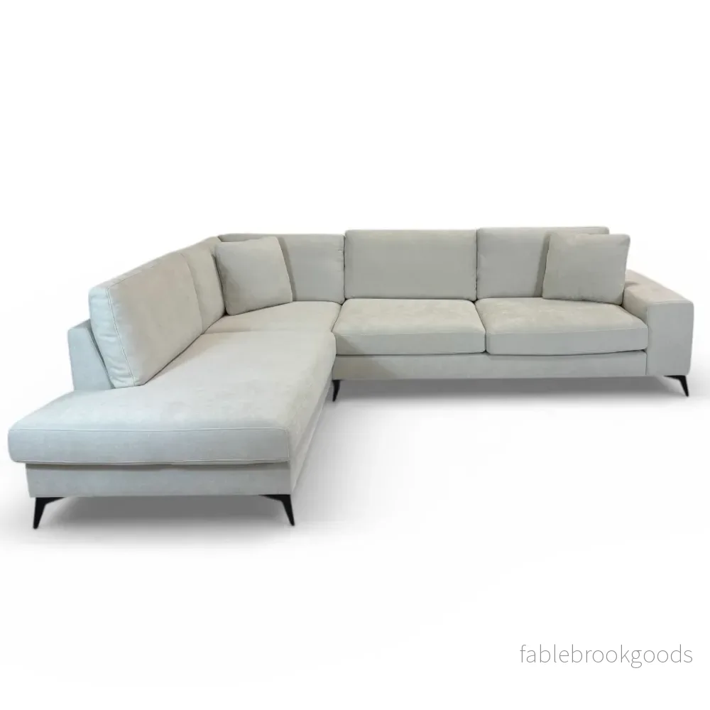 Äpple U-soffa i beige tyg | ICEHOME