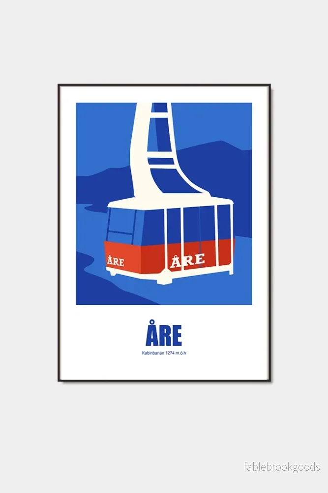 Kabinbanan grafisk – Åre poster Kabinbanan grafisk – Åre poster